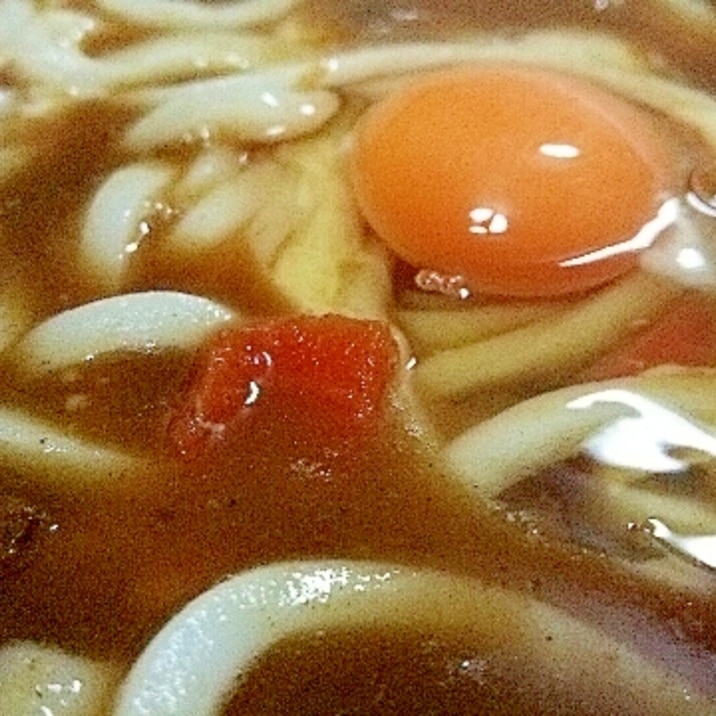 余ったカレーでカレーうどん♪白だしで簡単！